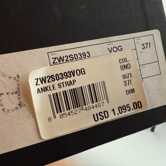 NEW!!! VALENTINO NOIR ROCKSTUD BLACK 100MM SLING BACK PUMPS SIZE 40.5 - Picture 8 of 8